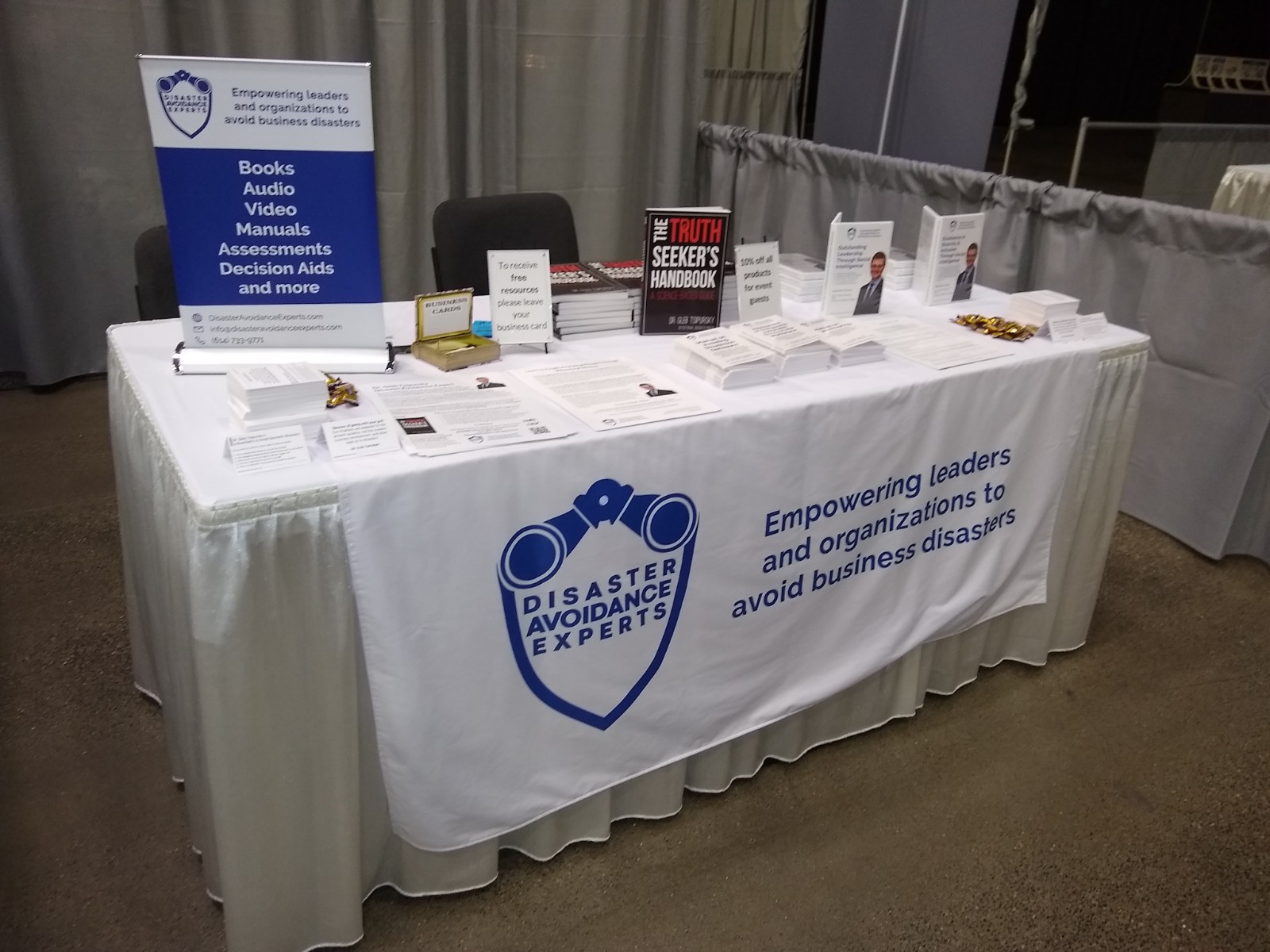 photo of table displaying DAE products