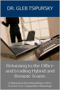Book Cover - Returning to the Office and Leading Hybrid and Remote Teams v1